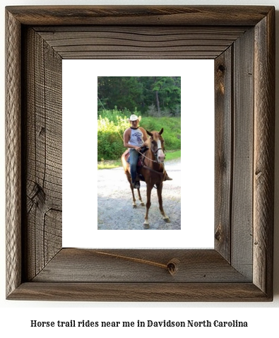 horse trail rides near me in Davidson, North Carolina